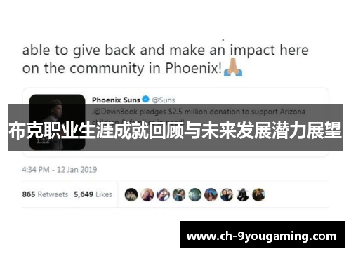 布克职业生涯成就回顾与未来发展潜力展望