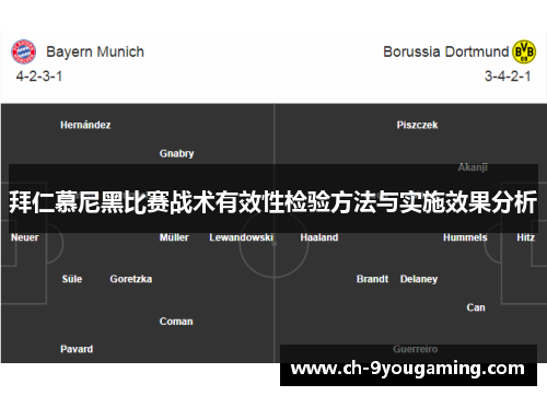 拜仁慕尼黑比赛战术有效性检验方法与实施效果分析