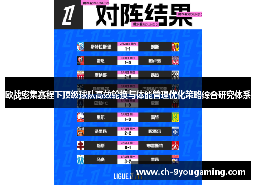 欧战密集赛程下顶级球队高效轮换与体能管理优化策略综合研究体系